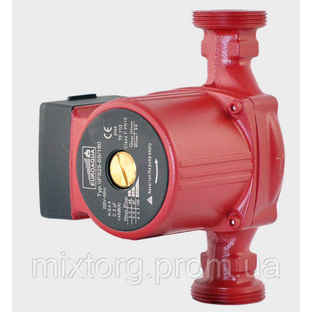 Насос циркуляційний EUROAQUA GPS 25 — 6 S / 180 Насос циркуляційний EUROAQUA GPS 25 — 6 S / 180