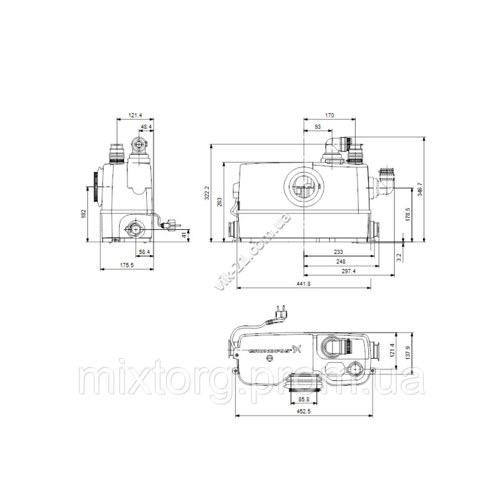 Grundfos Sololift2 WC-3 (Грундфос Сололіфт 2) оригінал Grundfos Sololift2 WC-3 (Грундфос Сололіфт 2) оригінал