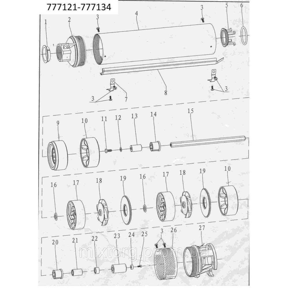 Циркуляційний насос RH32-8-180 "rudes" Циркуляційний насос RH32-8-180 "rudes"