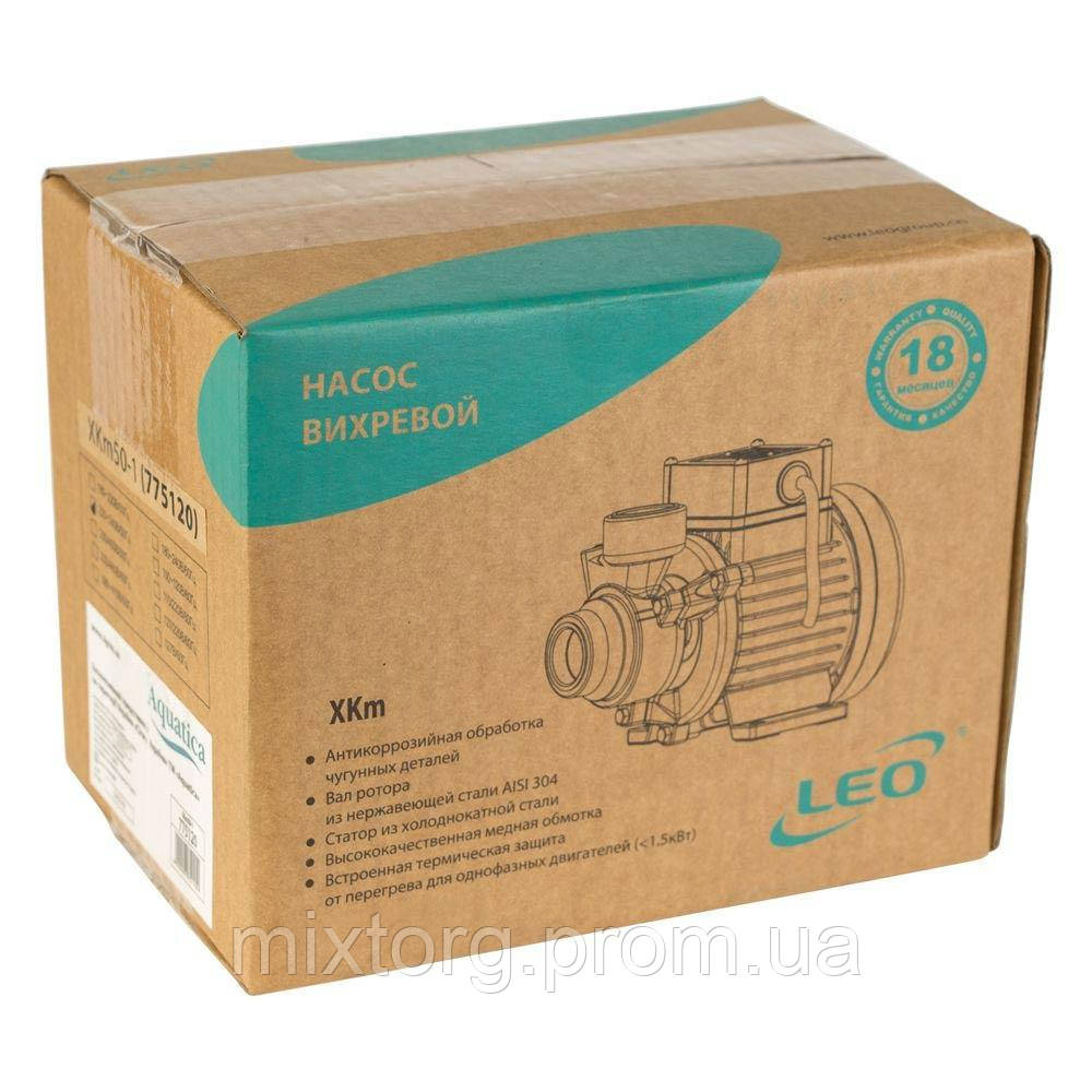 Насос вихровий 0.11кВт Hmax 23м Qmax 25л/хв LEO XKm50-1 (775120) Насос вихровий 0.11кВт Hmax 23м Qmax 25л/хв LEO XKm50-1 (775120)