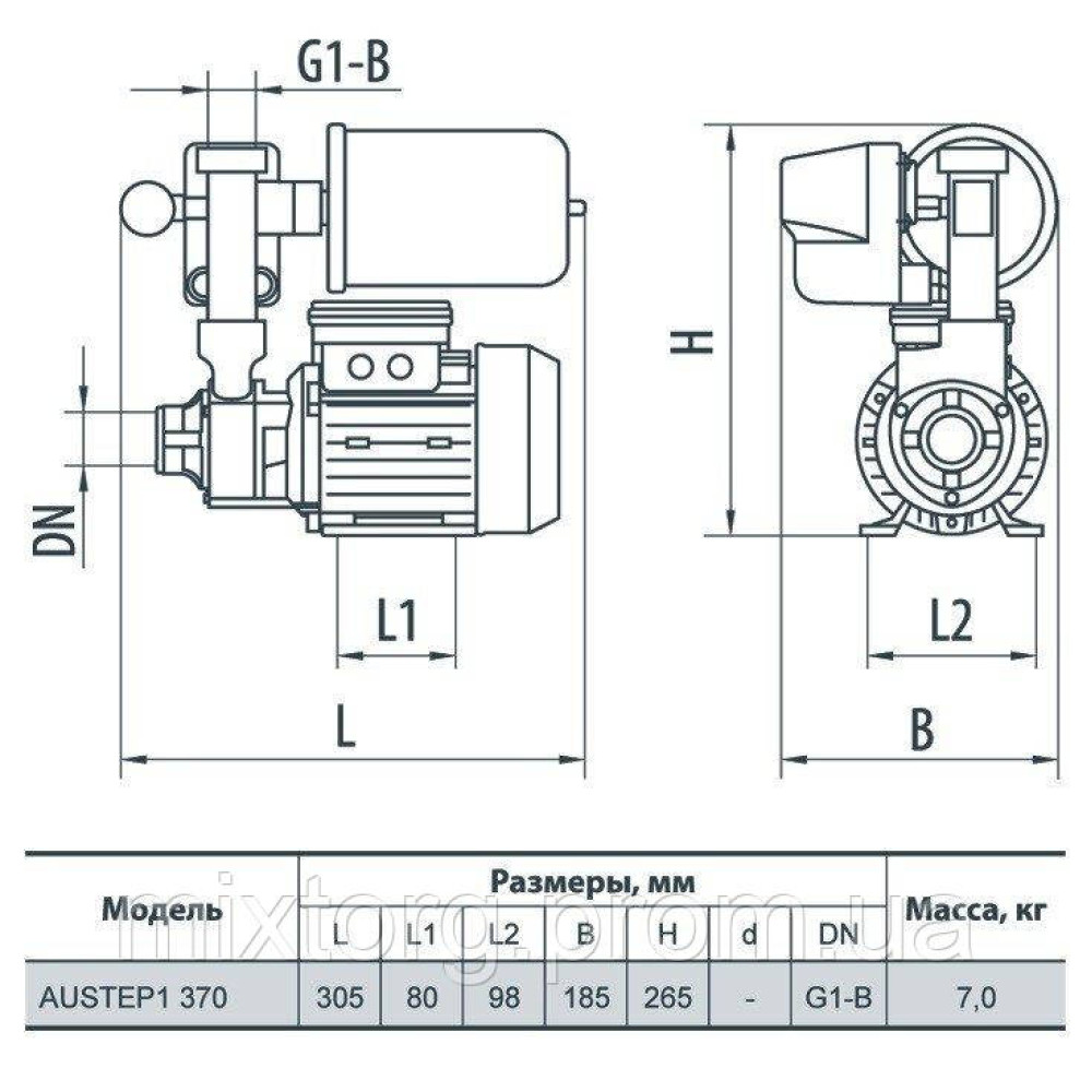 Насосна станція AUSTEP1 370 "rudes" Насосна станція AUSTEP1 370 "rudes"