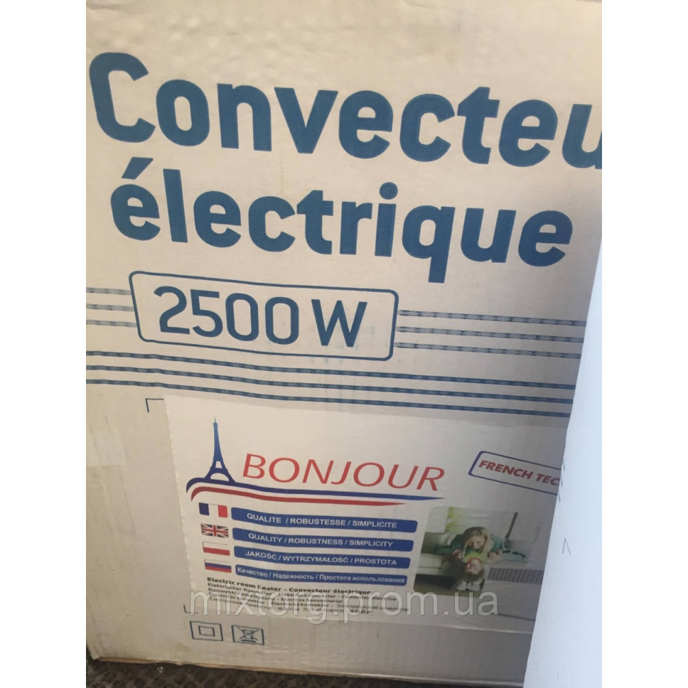 Конвектор електричний Bonjour CEG BL-Meca/M 2500 Вт Конвектор електричний Bonjour CEG BL-Meca/M 2500 Вт