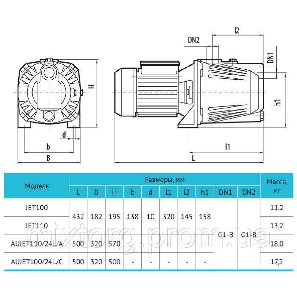Поверхневий насос JET110 "rudes" Поверхневий насос JET110 "rudes"