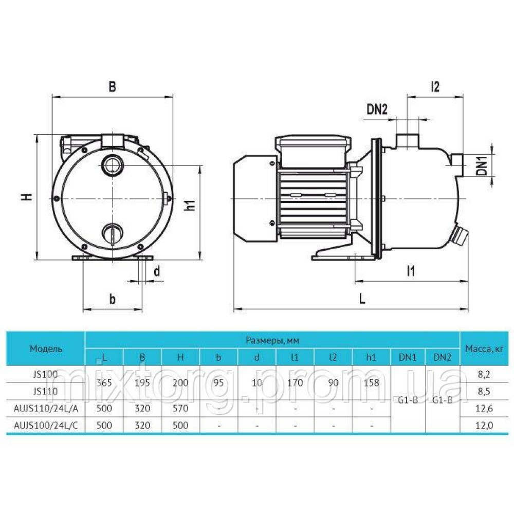 Поверхневий насос JS110 "rudes" Поверхневий насос JS110 "rudes"