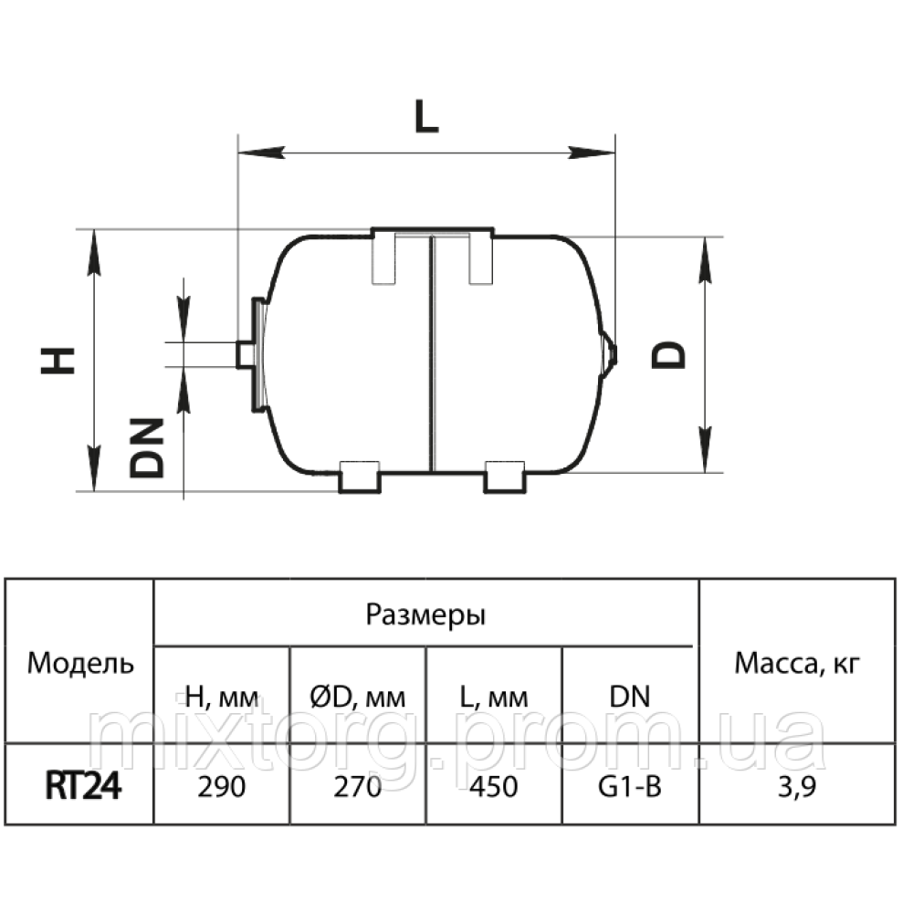 Гідроаккумулятор RT24 "rudes"