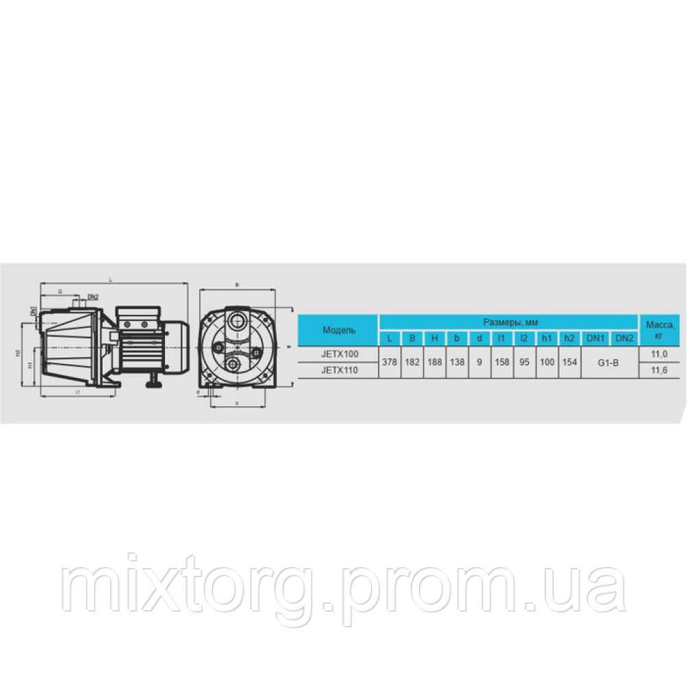 Поверхневий насос JETX110 "rudes" Поверхневий насос JETX110 "rudes"