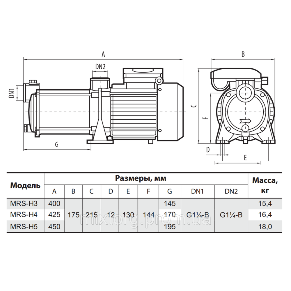 Поверхневий насос MRS-H4 "Sprut" Поверхневий насос MRS-H4 "Sprut"
