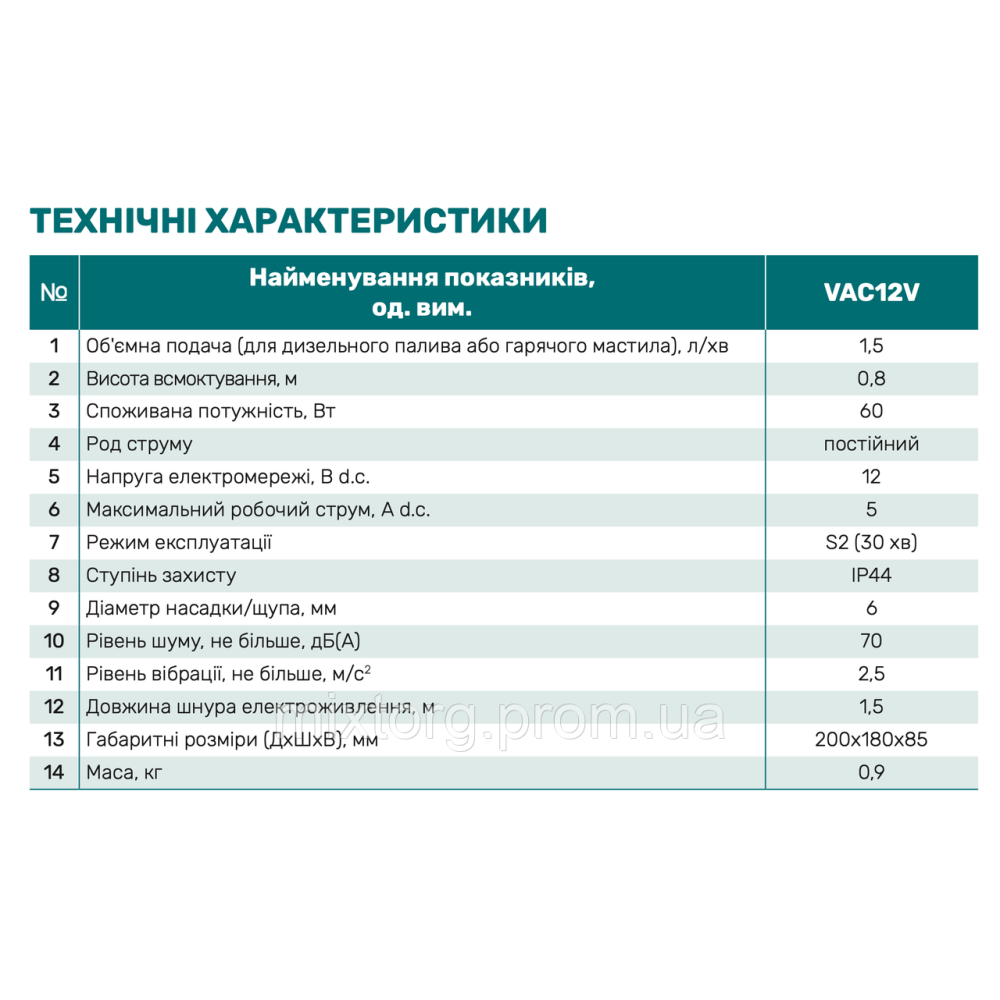 Насос вакуумний VAP12V (для мастила) "NPO" Насос вакуумний VAP12V (для мастила) "NPO"